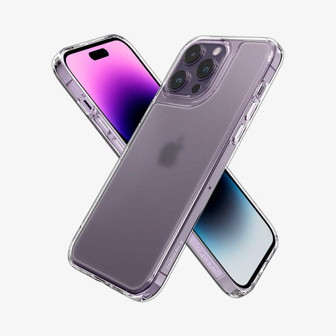 ACS04830 - iPhone 14 Pro Max Case Quartz Hybrid in crystal clear showing the back